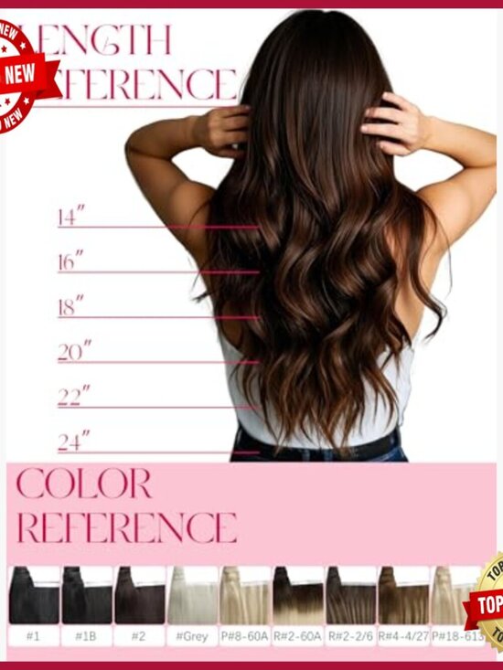 18 Inch Human Hair Tape In Extensions 50g Hand Tied Weft Salon Quality